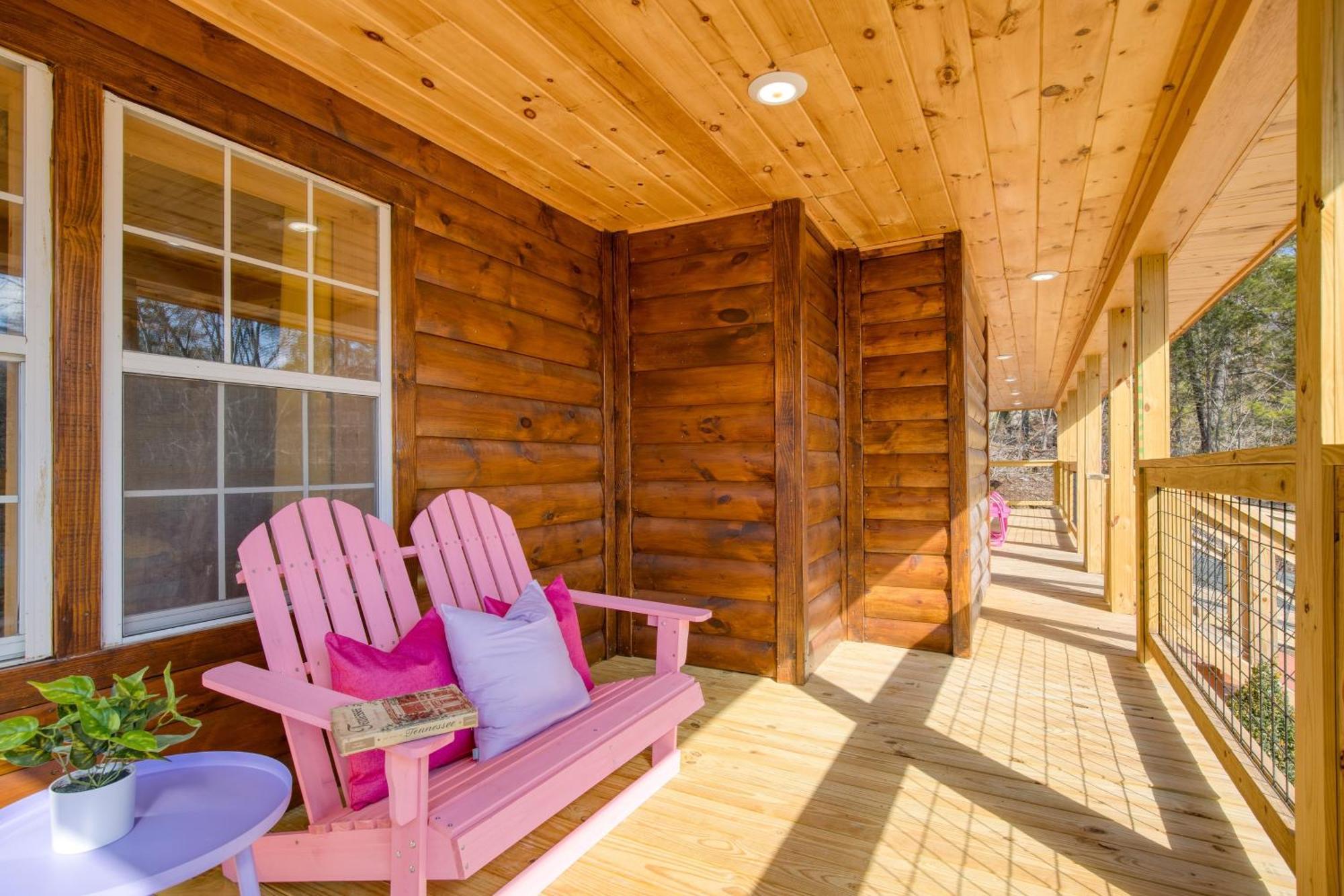 Pink Pines Avantstay Luxury Aesthetic Dream Home Indoor Pool Hot Tub Pigeon Forge Kültér fotó