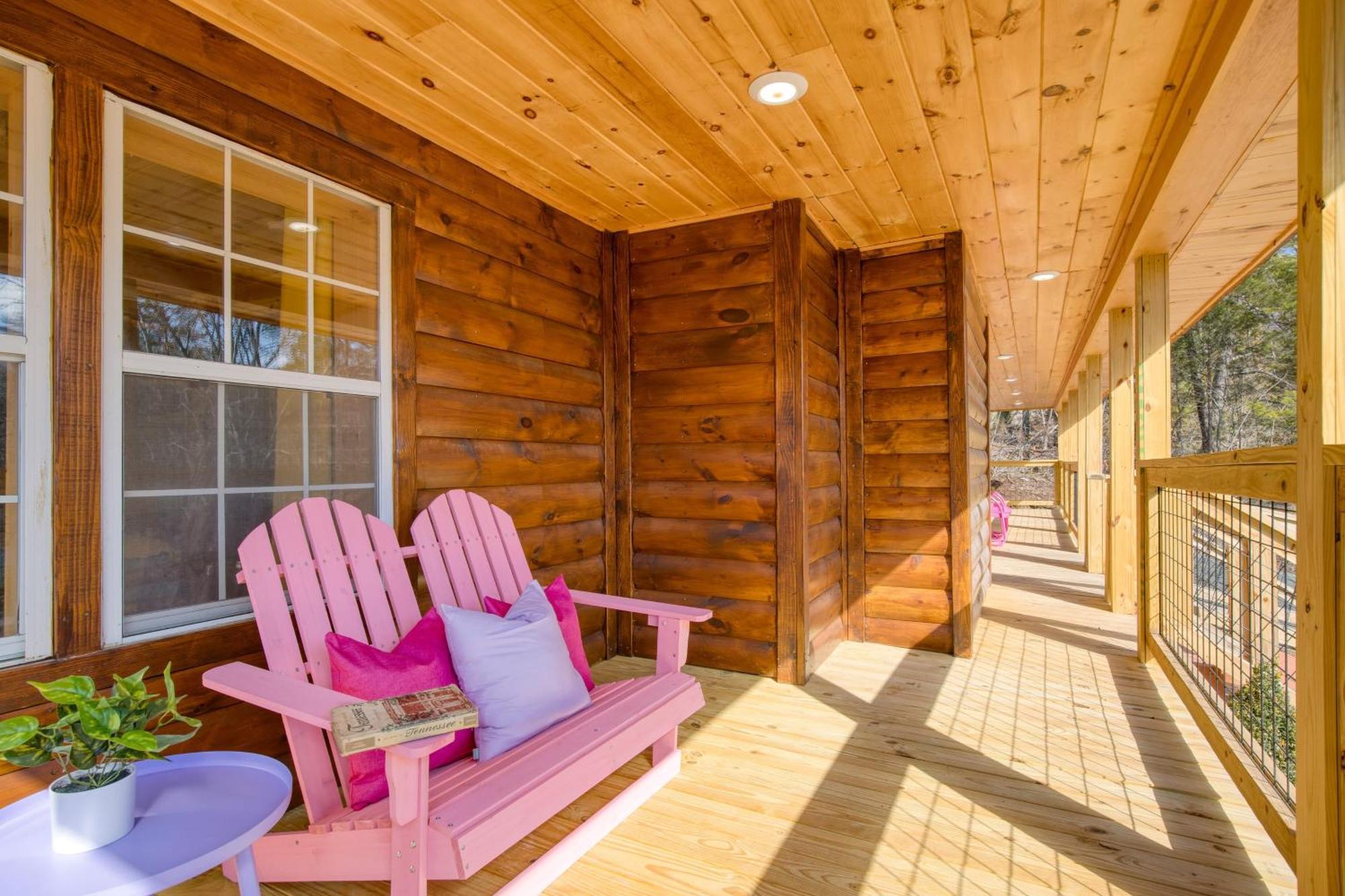 Pink Pines Avantstay Luxury Aesthetic Dream Home Indoor Pool Hot Tub Pigeon Forge Kültér fotó