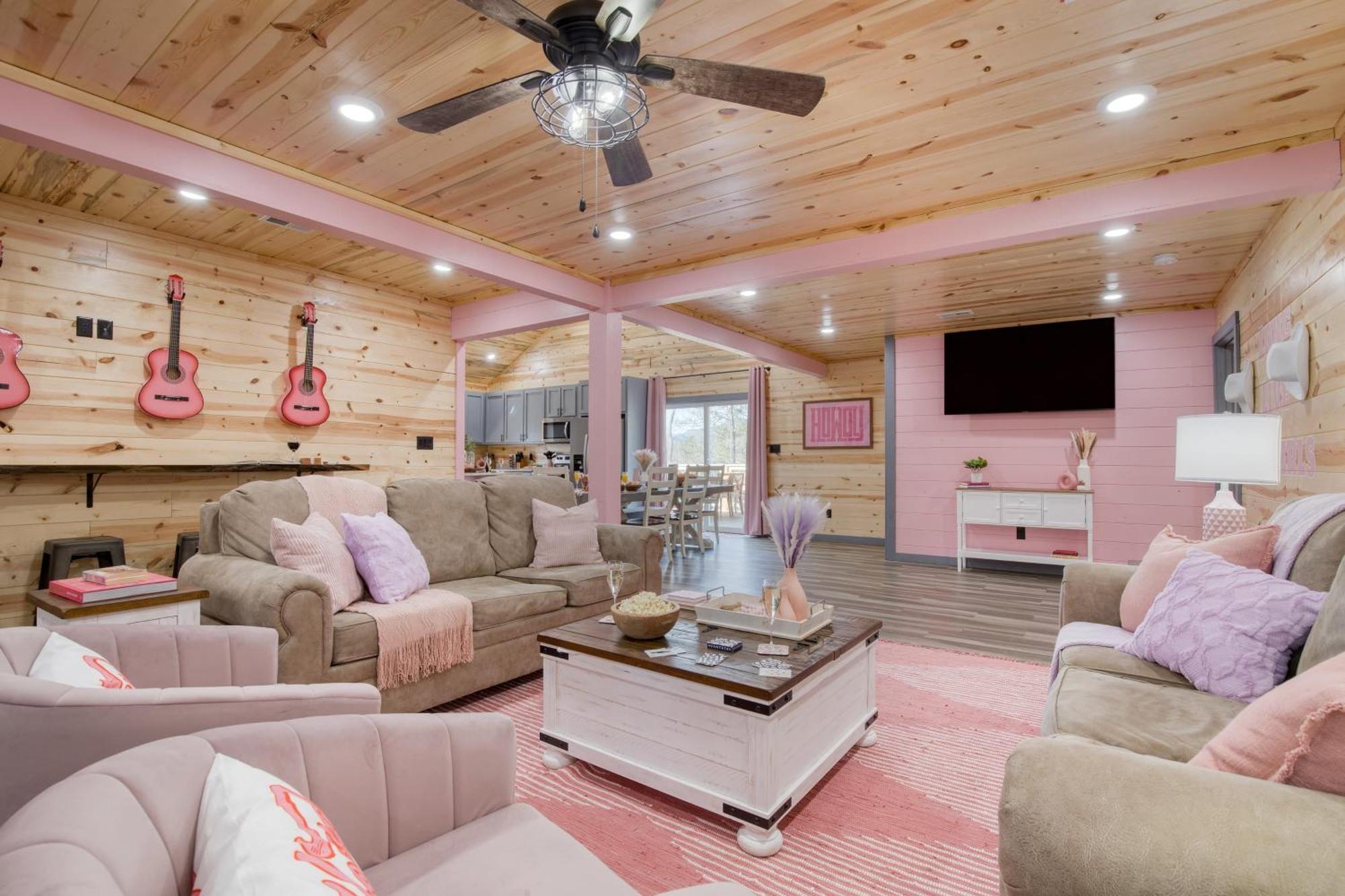 Pink Pines Avantstay Luxury Aesthetic Dream Home Indoor Pool Hot Tub Pigeon Forge Kültér fotó